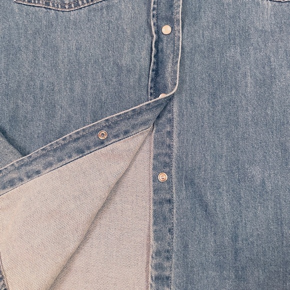NWT! DEAR JOHN STAR DENIM BUTTON FRONT SHIRT WESTERN SIZE SMALL NEW! - Picture 9 of 12